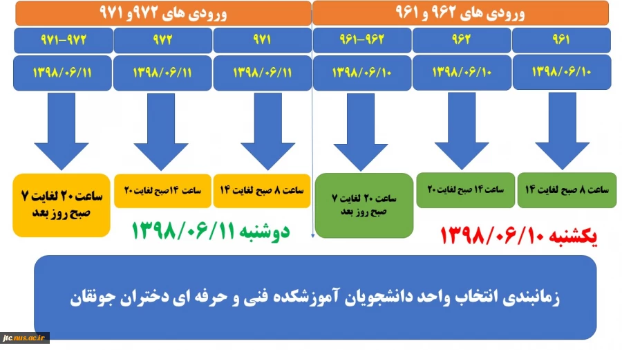 انتخاب واحد نیمسال اول 99-98 4